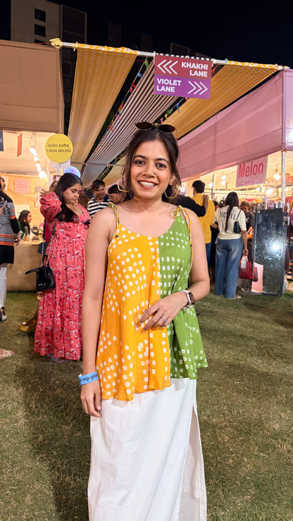 Bandhani Cami Top