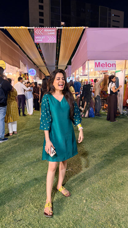 Bandhani Sleeve Dress