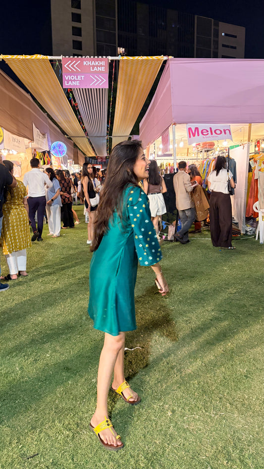 Bandhani Sleeve Dress