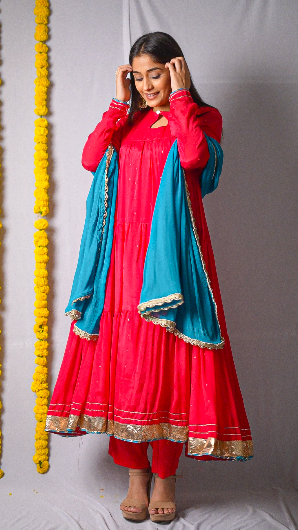 Gathering Anarkali set