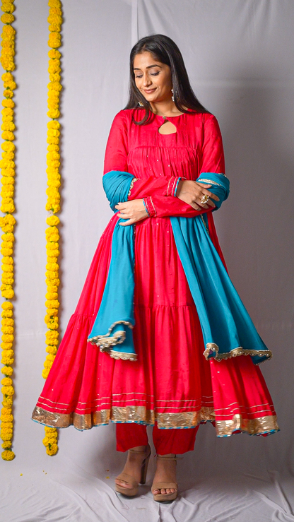 Gathering Anarkali set
