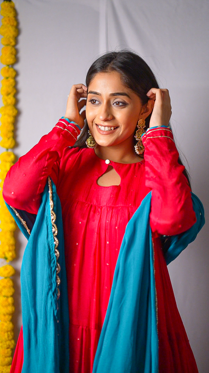 Gathering Anarkali set