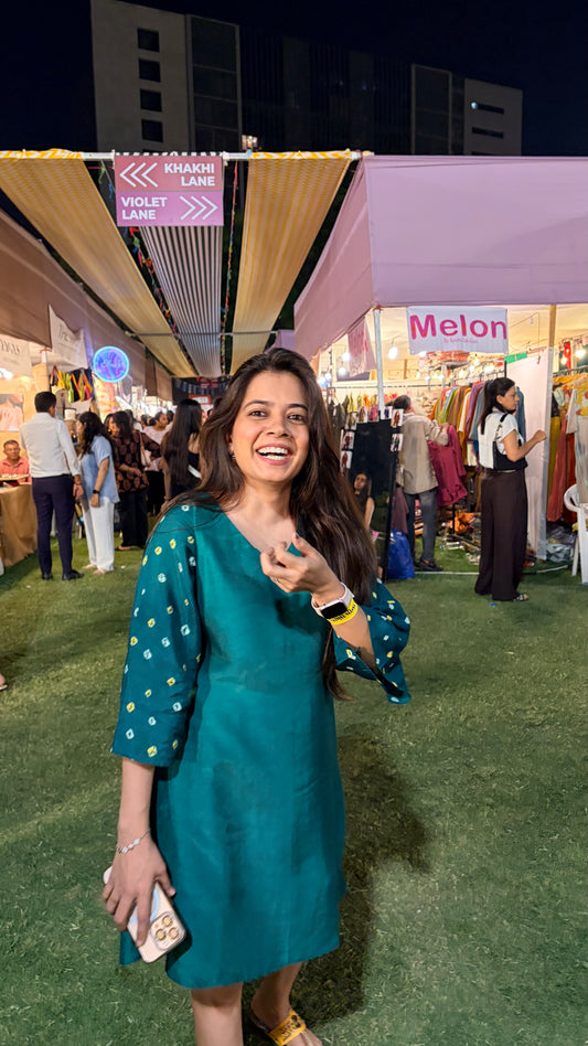 Bandhani Sleeve Dress