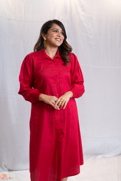 Full Sleeves long shirt dress