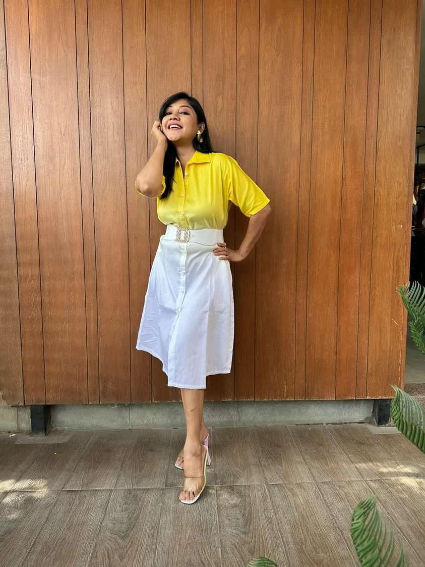 Ombre shirt dress