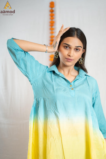 Asymmetrical Ombre coordset