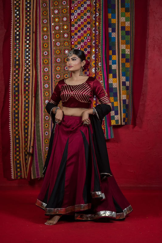 Maroon extra kali set